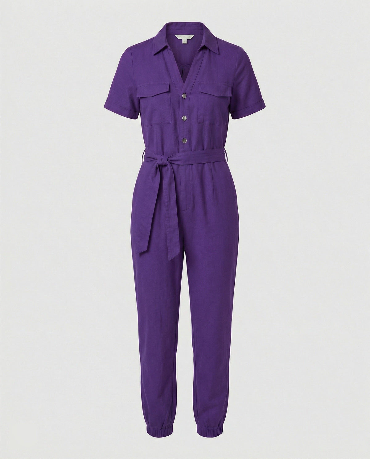 Combinaison Cintrée avec Boutons pour Femme - Lilas