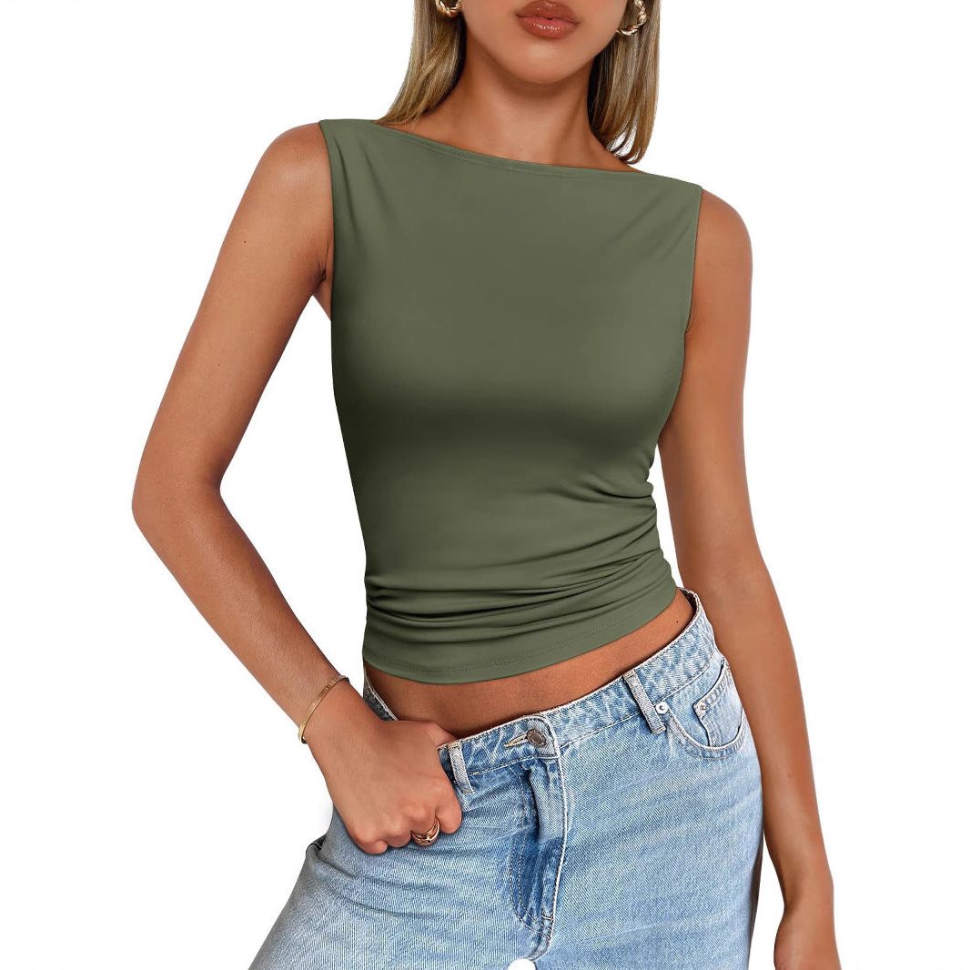 Débardeur Slim Fit sans Manches pour Femme - View 4