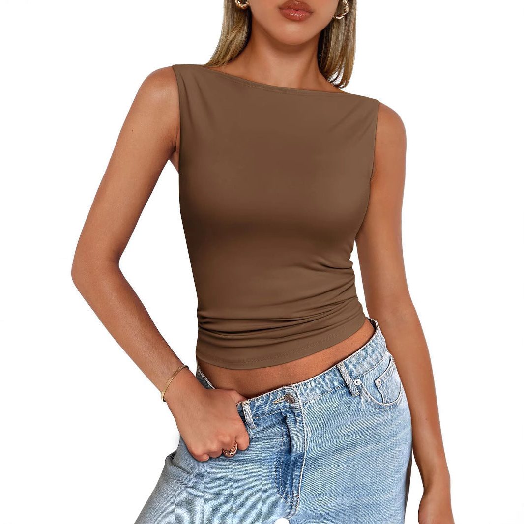 Débardeur Slim Fit sans Manches pour Femme - View 5