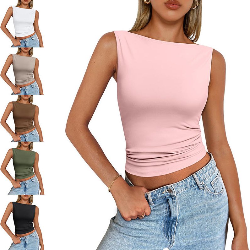 Débardeur Slim Fit sans Manches pour Femme