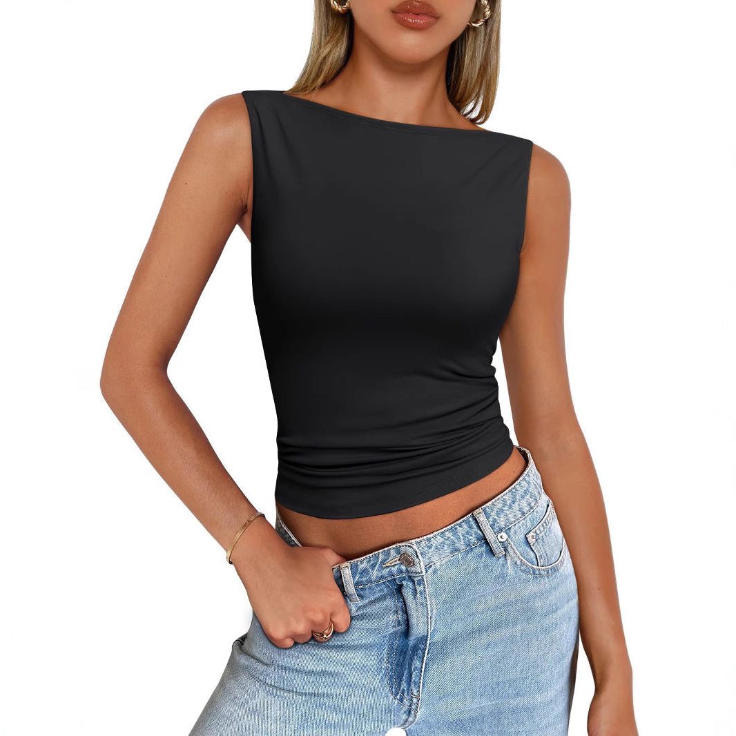 Débardeur Slim Fit sans Manches pour Femme - View 3
