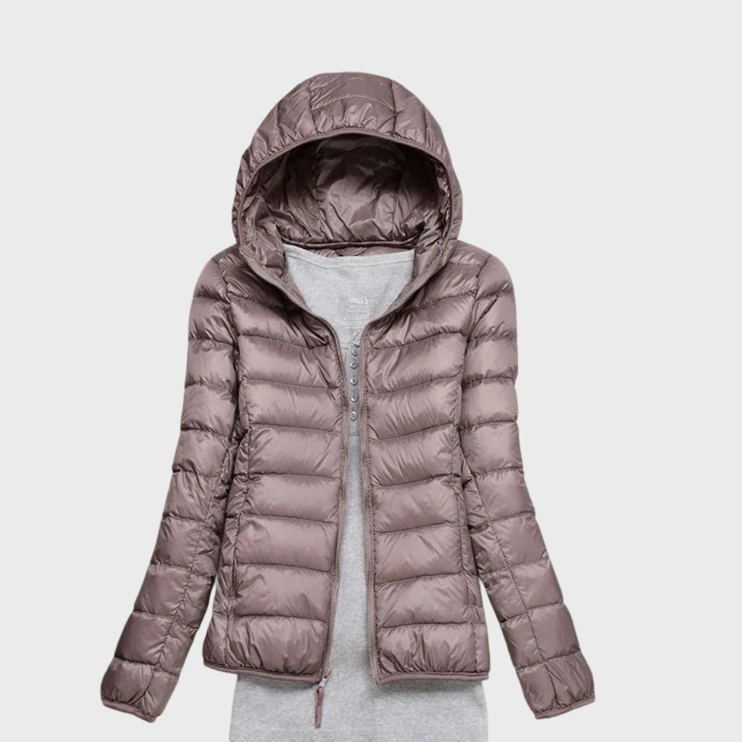 Doudoune à Capuche Zippée pour Femme