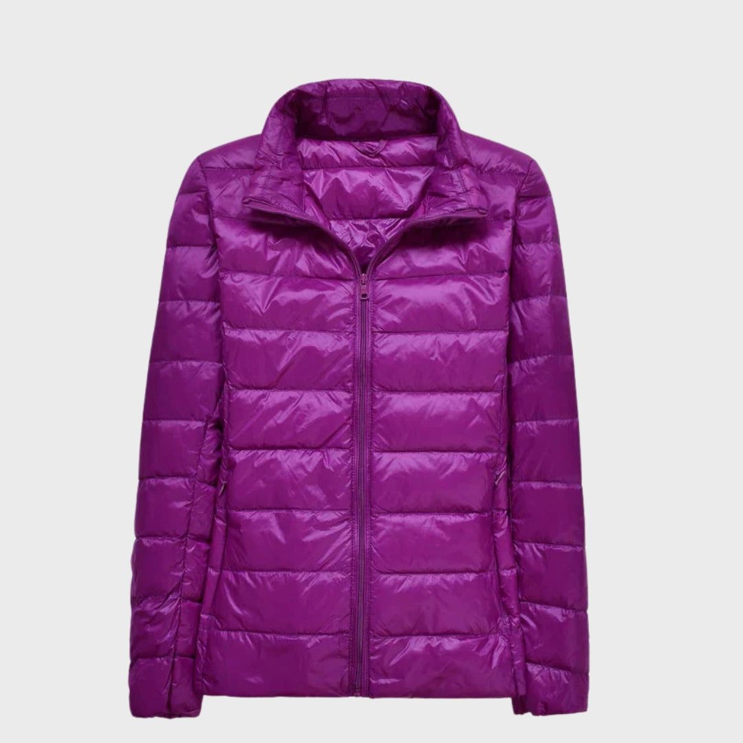 Doudoune à Capuche Zippée pour Femme - Violet 2