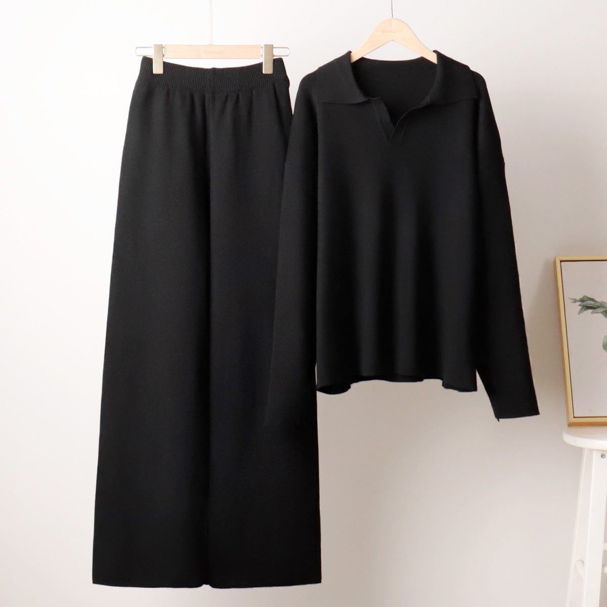 Ensemble 2 Pièces Oversize avec Polo et Pantalon Large pour Femme - View 5