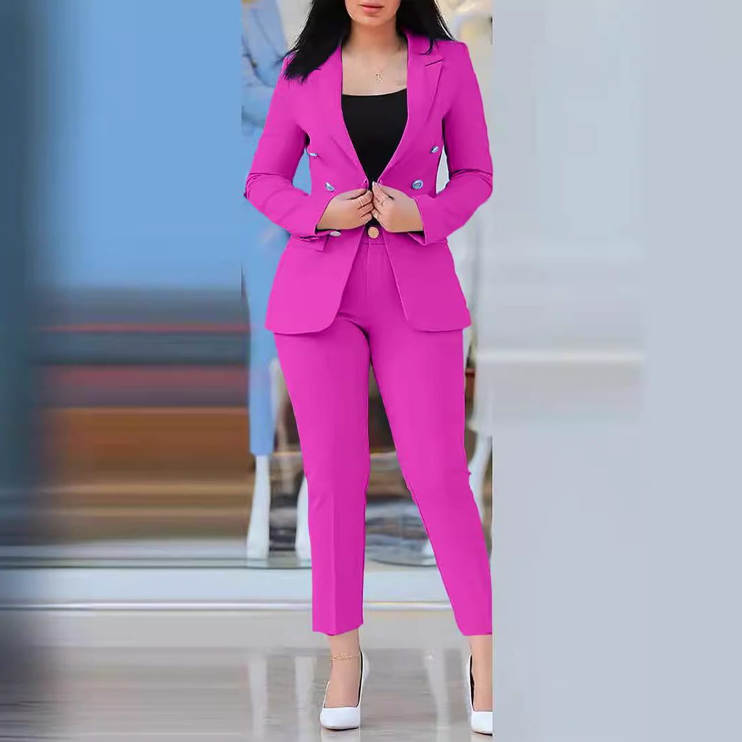 Ensemble Tailleur-Pantalon Blazer Cintrée pour Femme - View 8