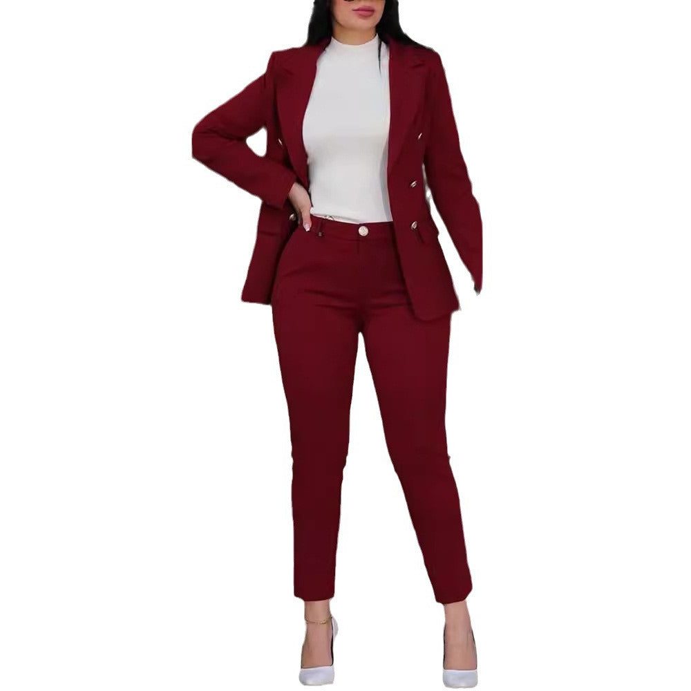 Ensemble Tailleur-Pantalon Blazer Cintrée pour Femme - View 9