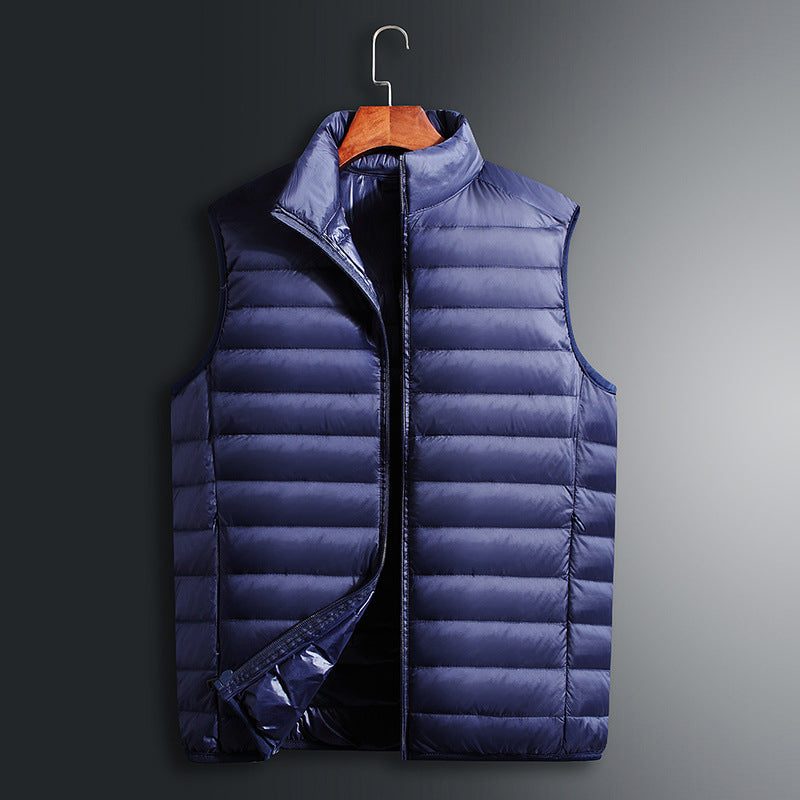 Gilet Doudoune sans Manches avec Fermeture Éclair pour Femme