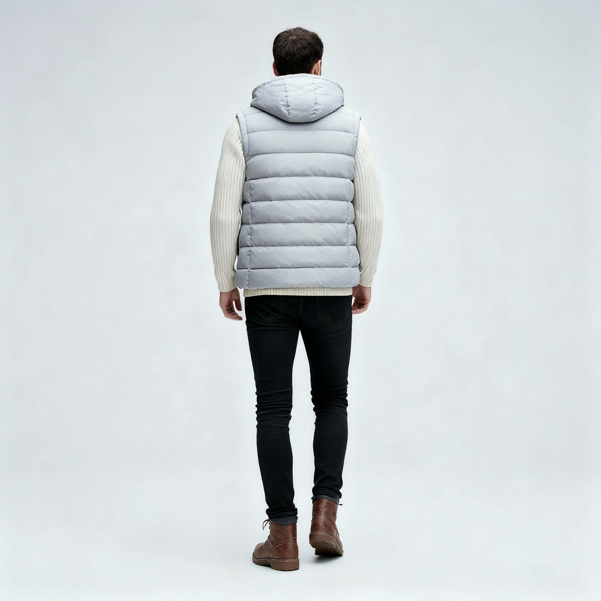 Gilet Matelassé à Capuche pour Homme - View 3