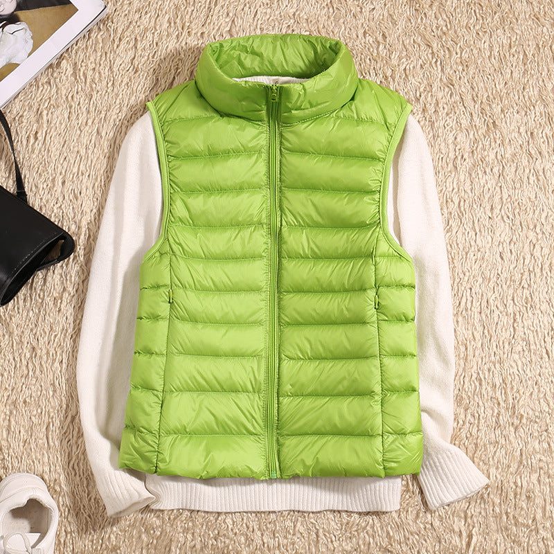 Gilet Matelassé Col Montant pour Femme