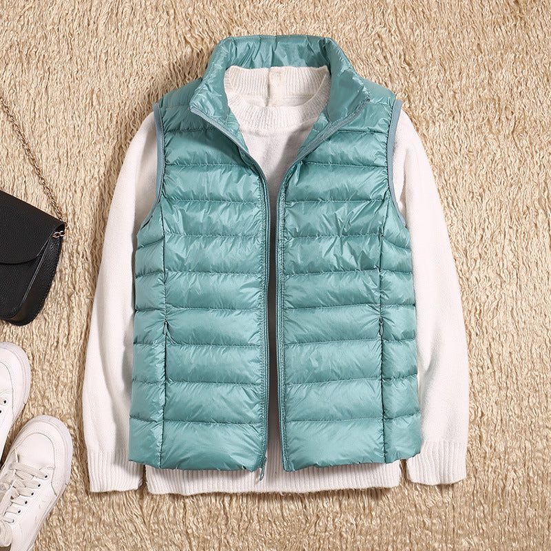 Gilet Matelassé Col Montant pour Femme