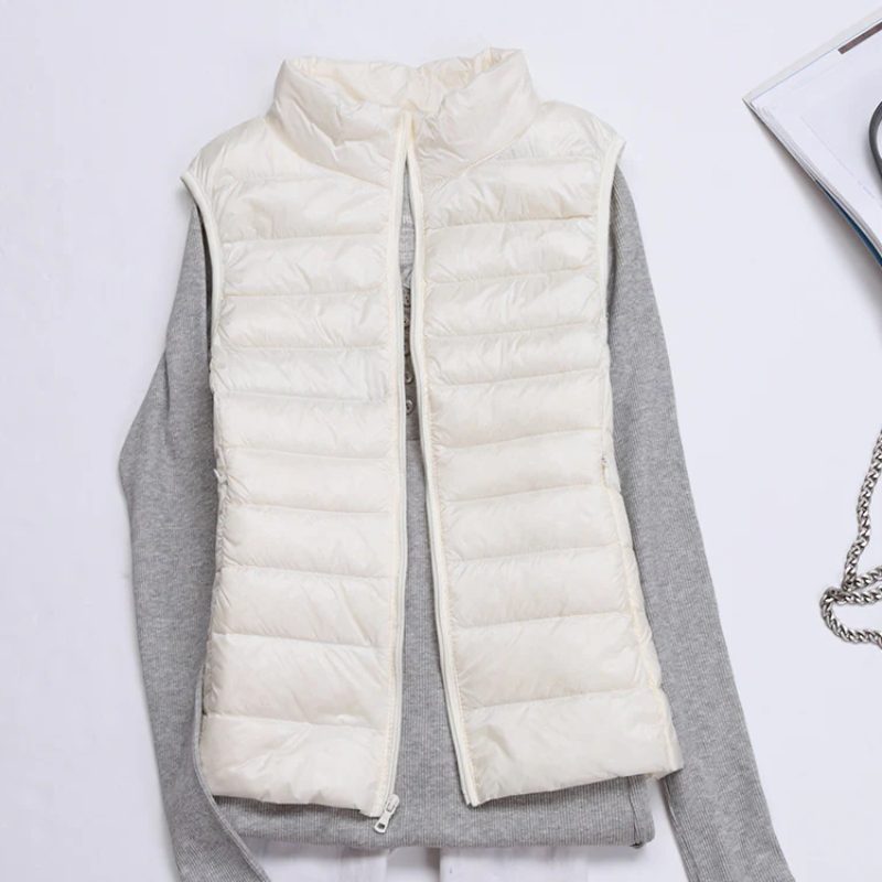 Gilet Matelassé sans Manches pour Femme