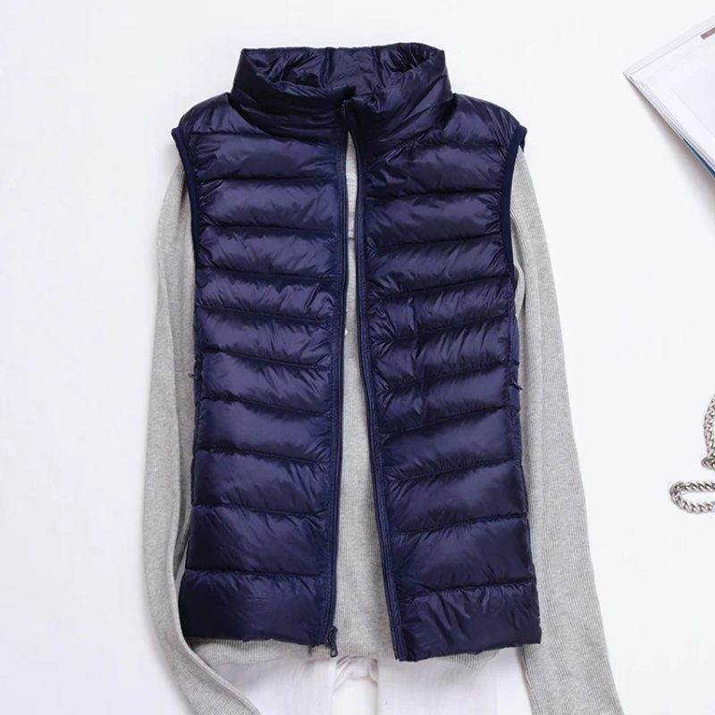 Gilet Matelassé sans Manches pour Femme
