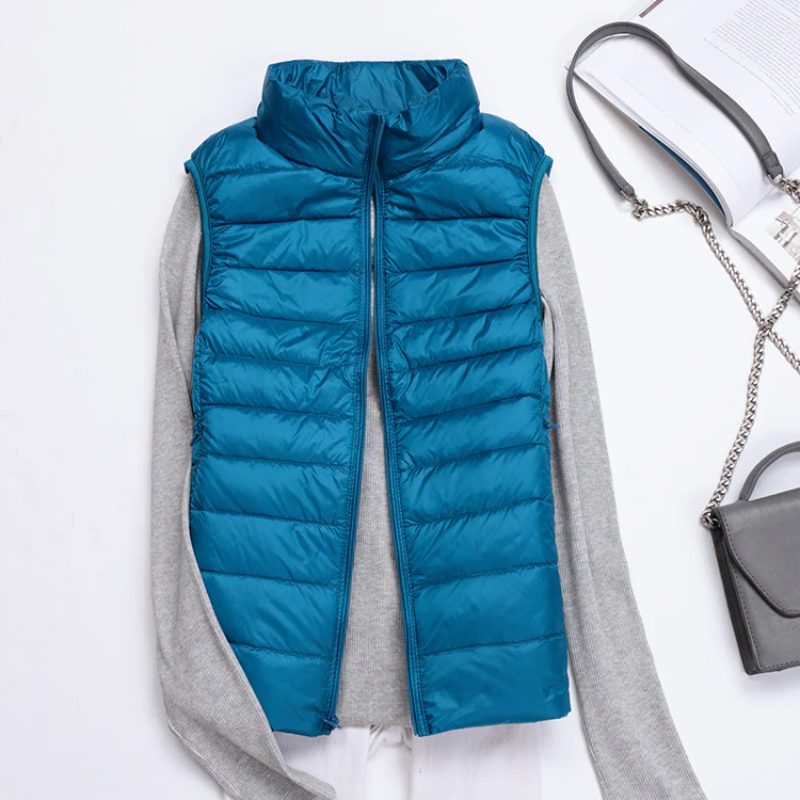 Gilet Matelassé sans Manches pour Femme