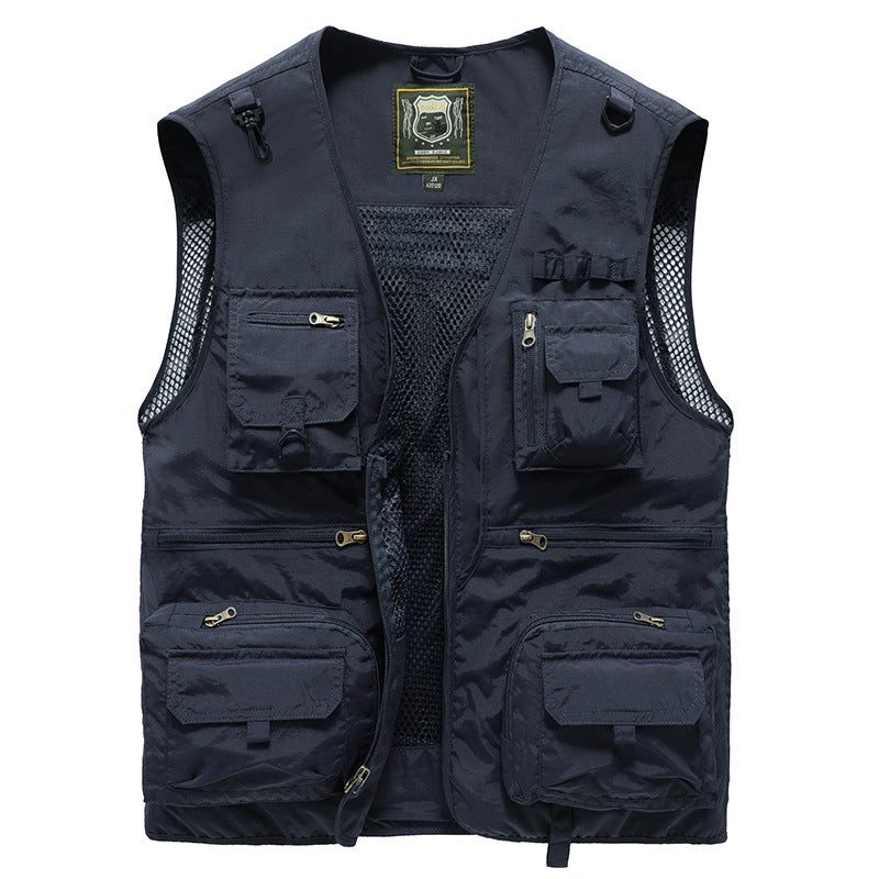 Gilet Multipoches D'Été avec Mailles pour Femme - View 5