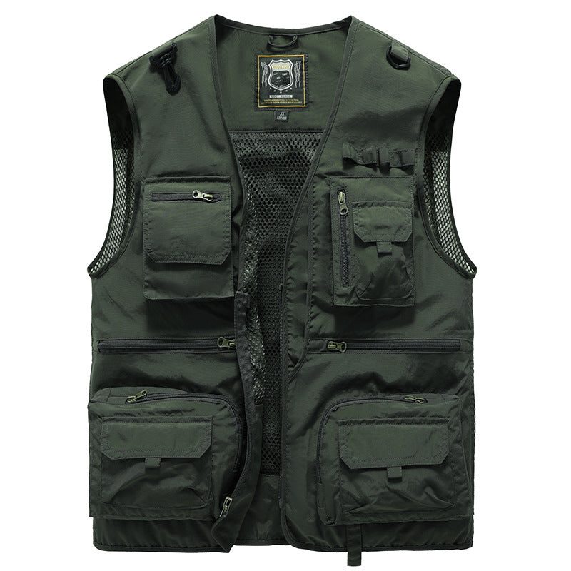Gilet Multipoches D'Été avec Mailles pour Femme - View 7