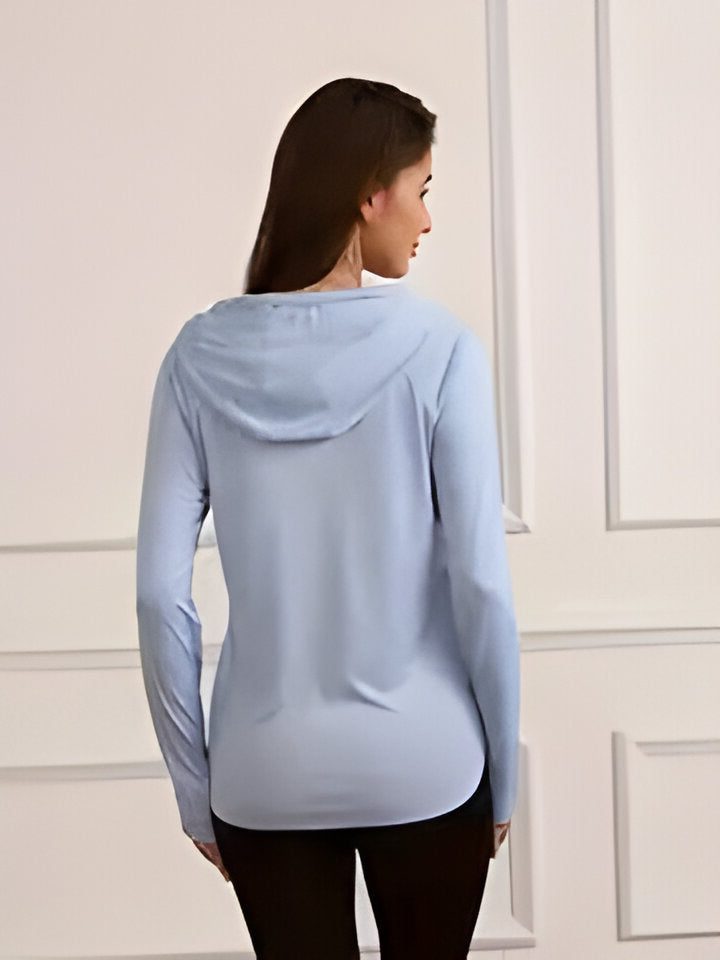 Hoodie à Capuche Manches Longues Protection UV pour Femme - View 3
