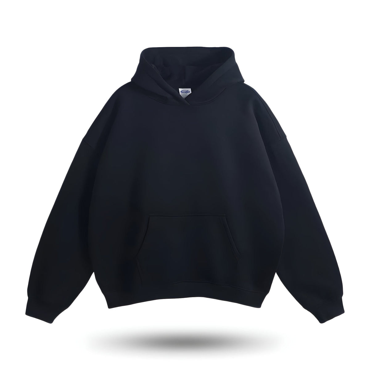 Hoodie à Capuche Oversize pour Femme - Noir Onyx