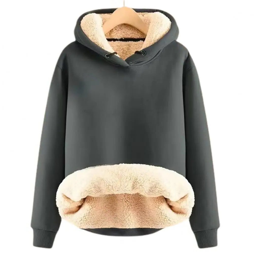 Hoodie Polaire à Capuche pour Femme - Gris foncé