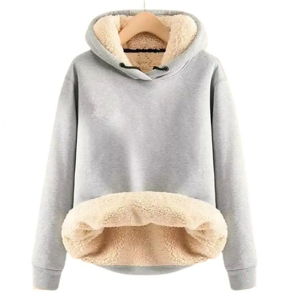 Hoodie Polaire à Capuche pour Femme - Gris clair
