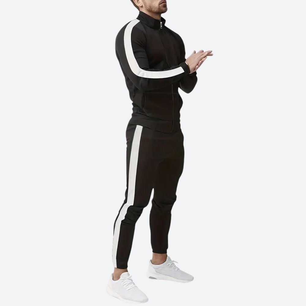 Ensemble de Jogging avec Bandes Contrastantes pour Homme