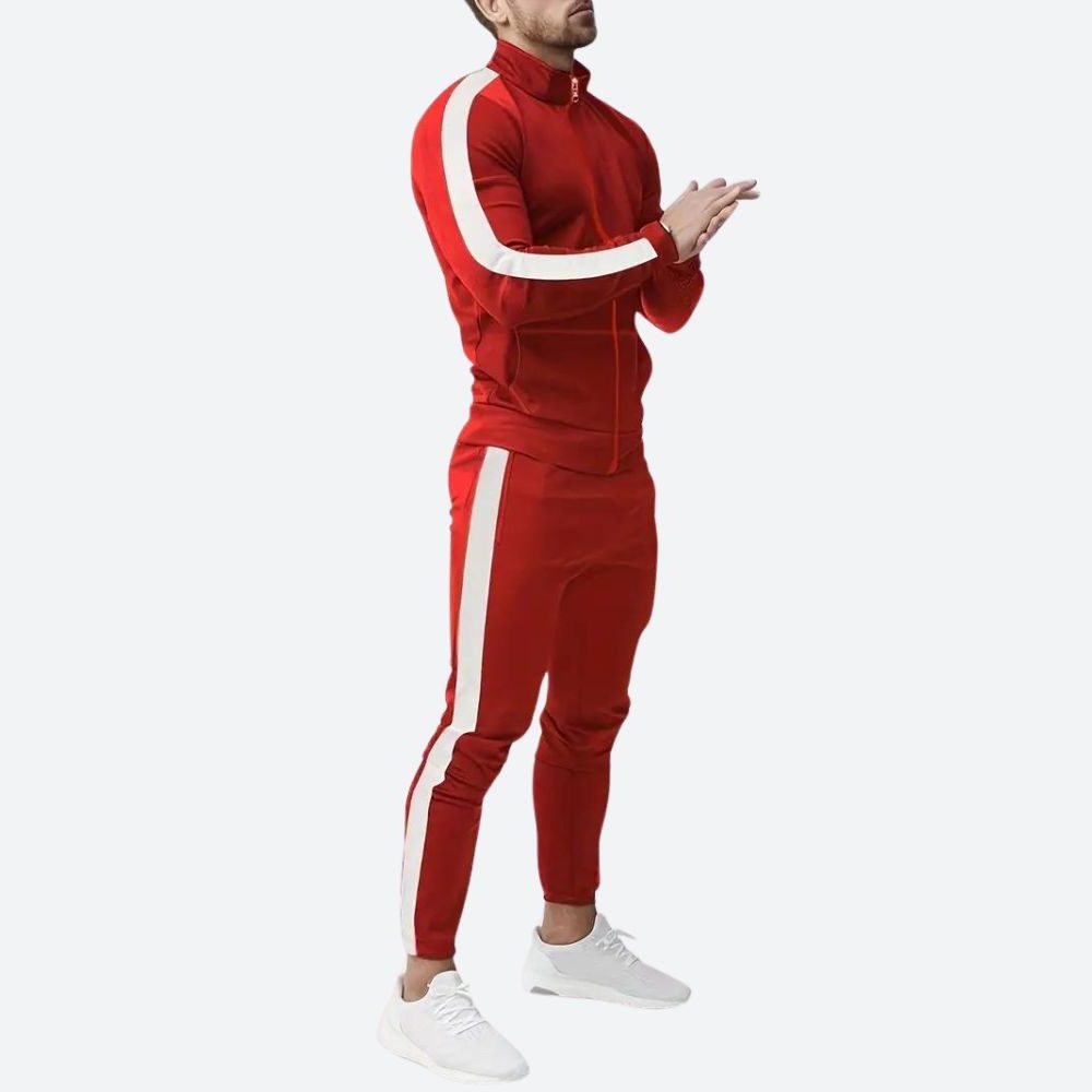 Ensemble de Jogging avec Bandes Contrastantes pour Homme
