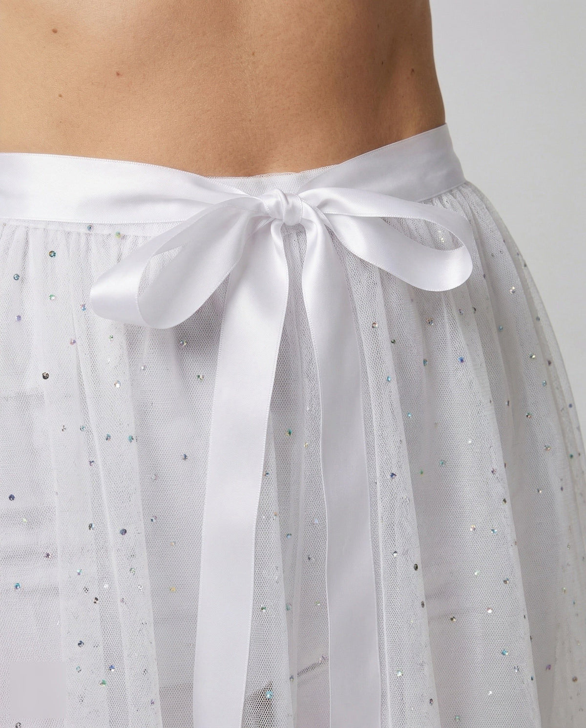 Jupe Tulle Asymétrique à Paillettes pour Femme - View 3