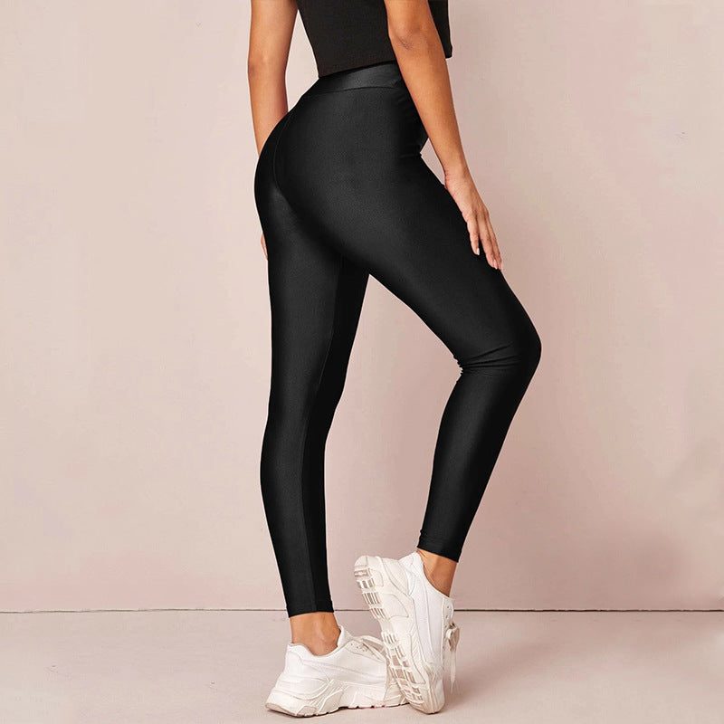 Legging de Sport Taille Haute avec Inscriptions pour Femme - View 4