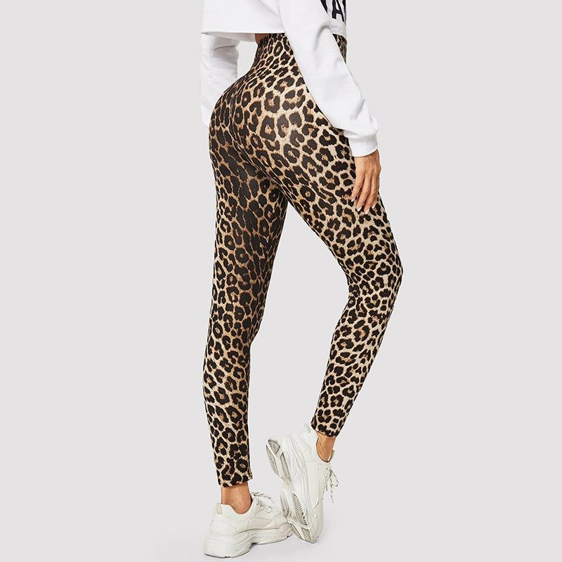 Legging Motif Animalier Taille Haute pour Femme