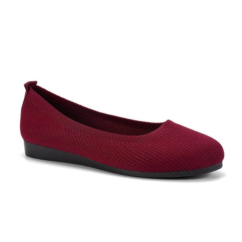 Loafers Tricotés Bout Pointu pour Femme