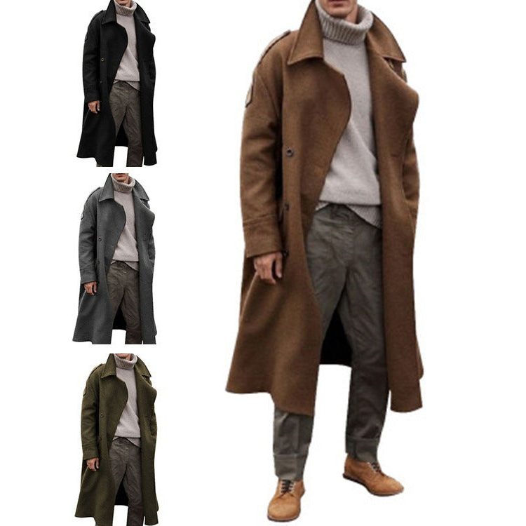 Manteau Double Boutonnage Laine pour Homme