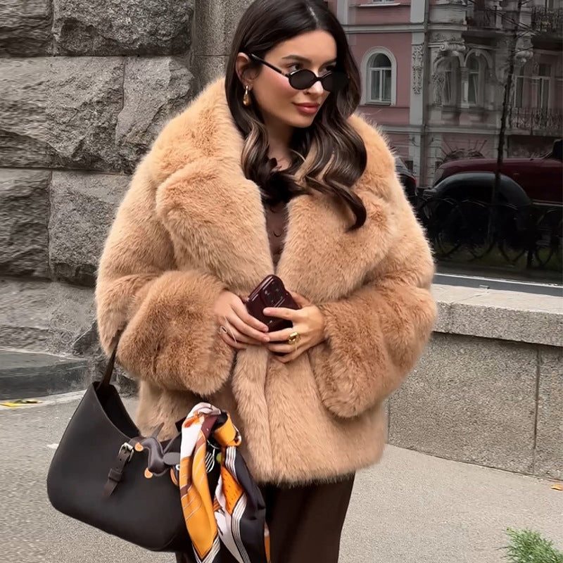 Manteau Fourrure Oversize pour Femme - View 3