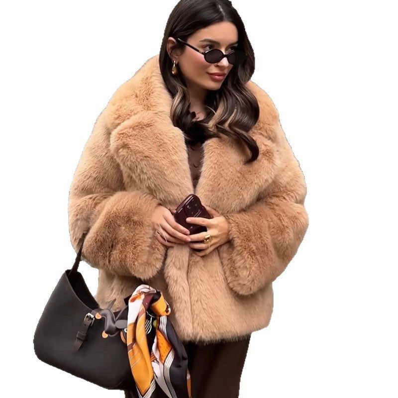 Manteau Fourrure Oversize pour Femme - View 5