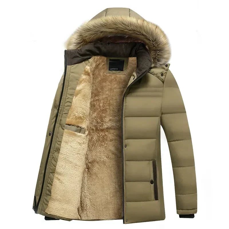 Manteau Isolé avec Capuche pour Femme - Vert