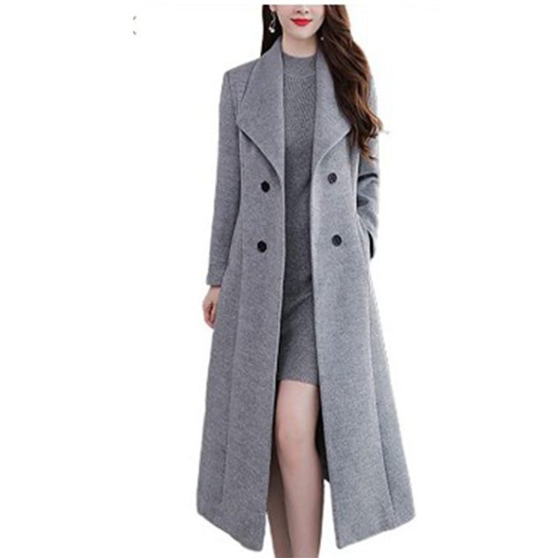 Manteau Long Double-Boutonnage pour Femme - View 5