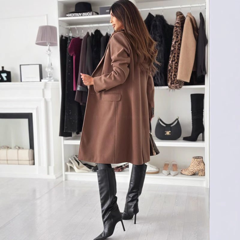 Manteau Long Slim pour Femme - View 4