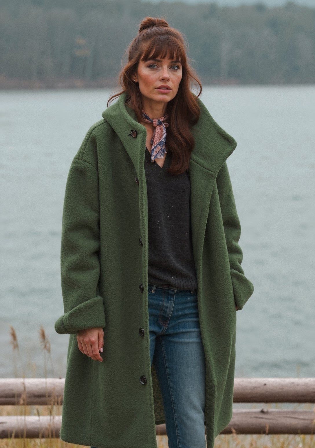Manteau Oversize en Polaire pour Femme