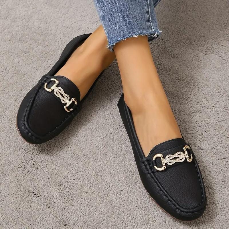 Mocassins à Chaîne Dorée pour Femme - View 3