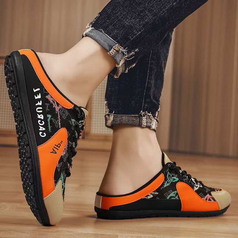 Mules Aérées à Détails Tissés pour Femme