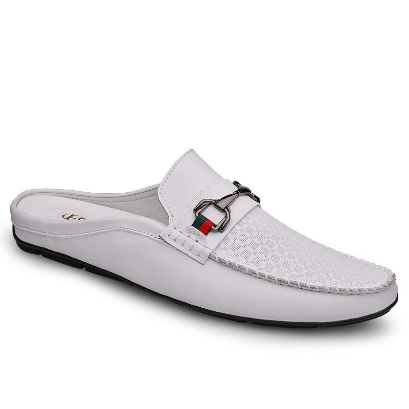 Mules Cuir à Boucle pour Femme