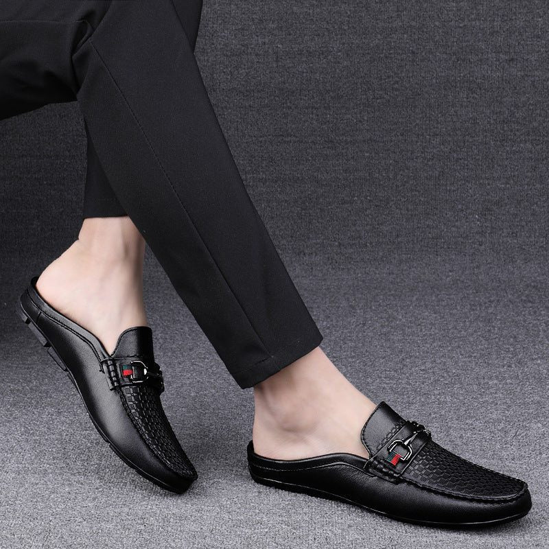 Mules Cuir à Boucle pour Femme - View 3