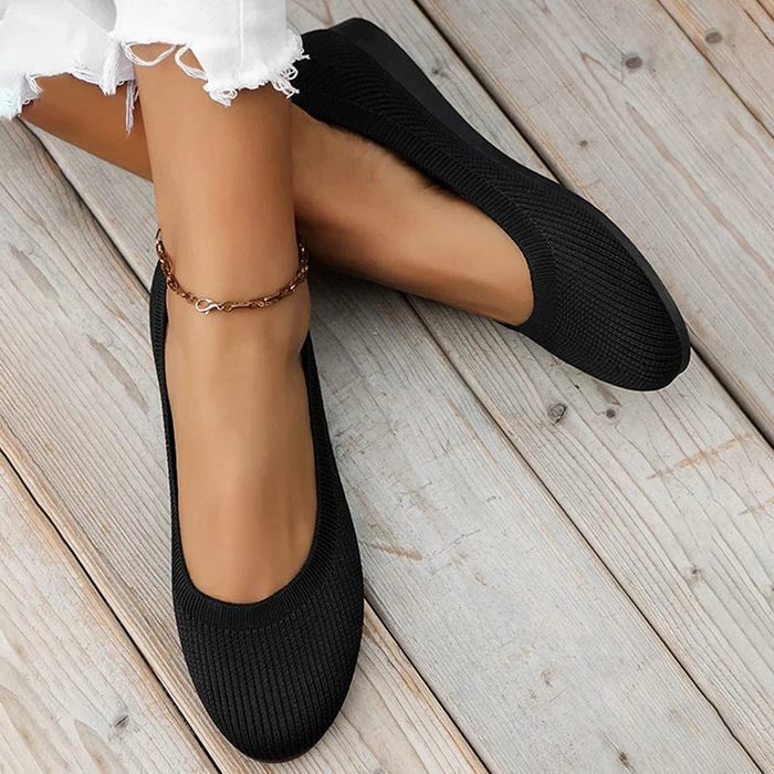 Mules Tricotées à Bout Ouvert pour Femme - View 4