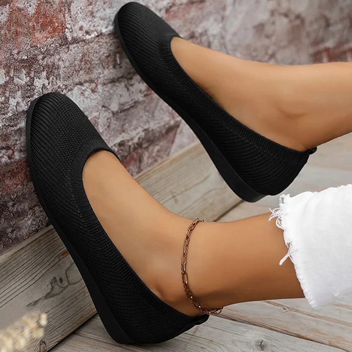 Mules Tricotées à Bout Ouvert pour Femme - View 5