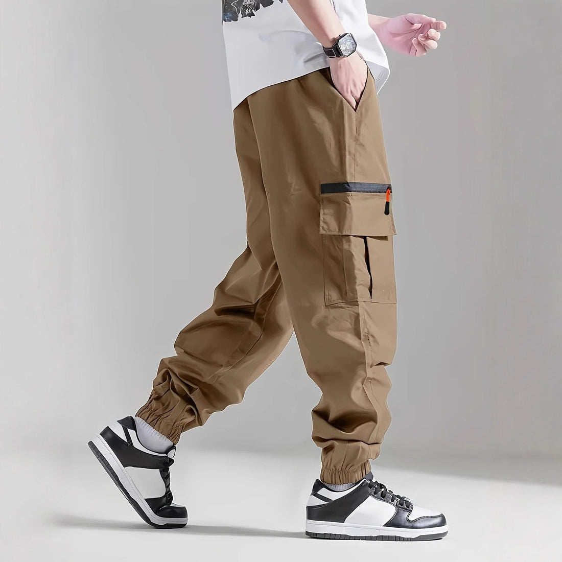 Pantalon Cargo Large avec Poches pour Homme