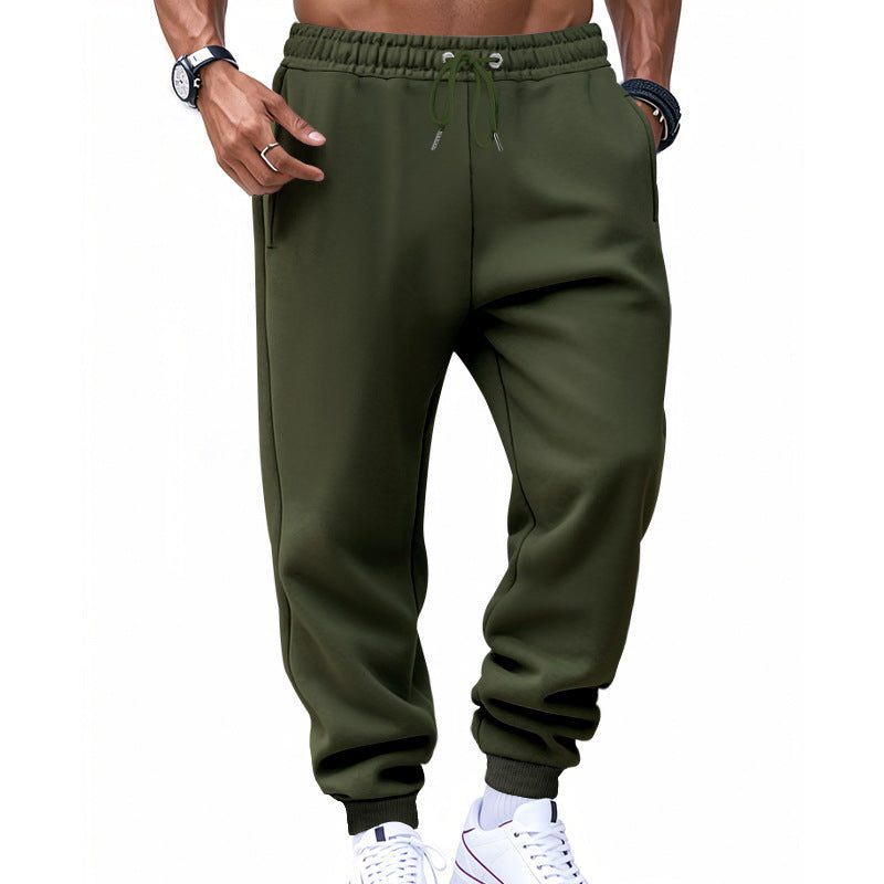 Pantalon de Jogging avec Poches pour Homme - Vert militaire