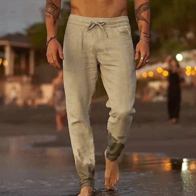 Pantalon de Jogging Droit pour Homme - Beige