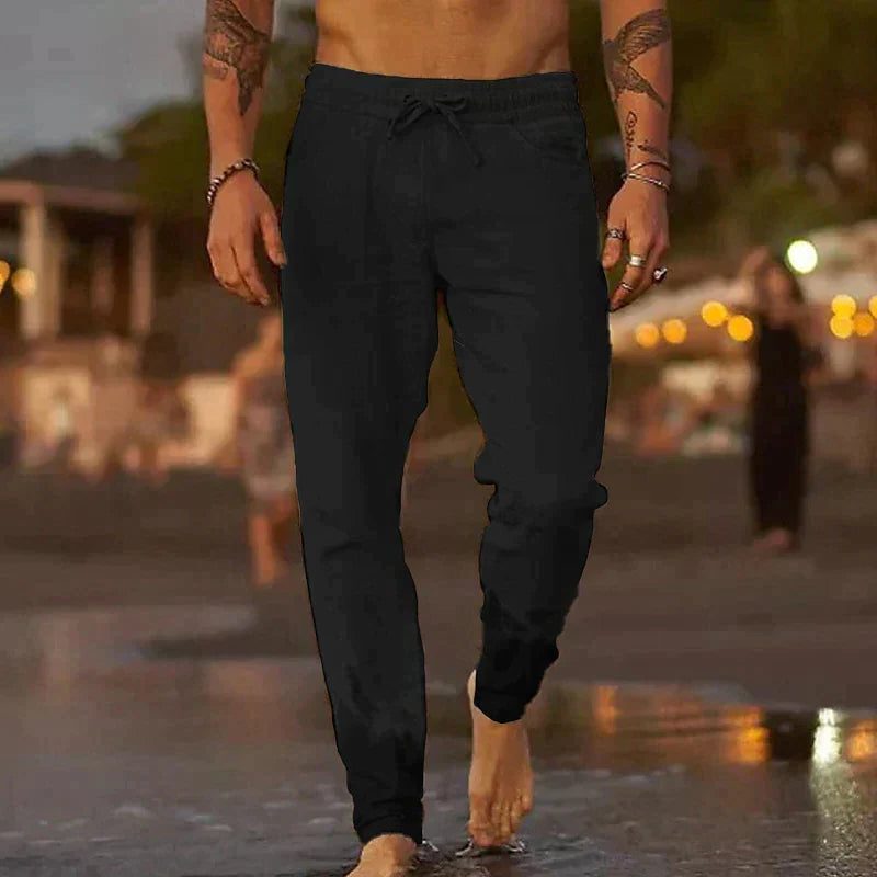 Pantalon de Jogging Droit pour Homme - Noir