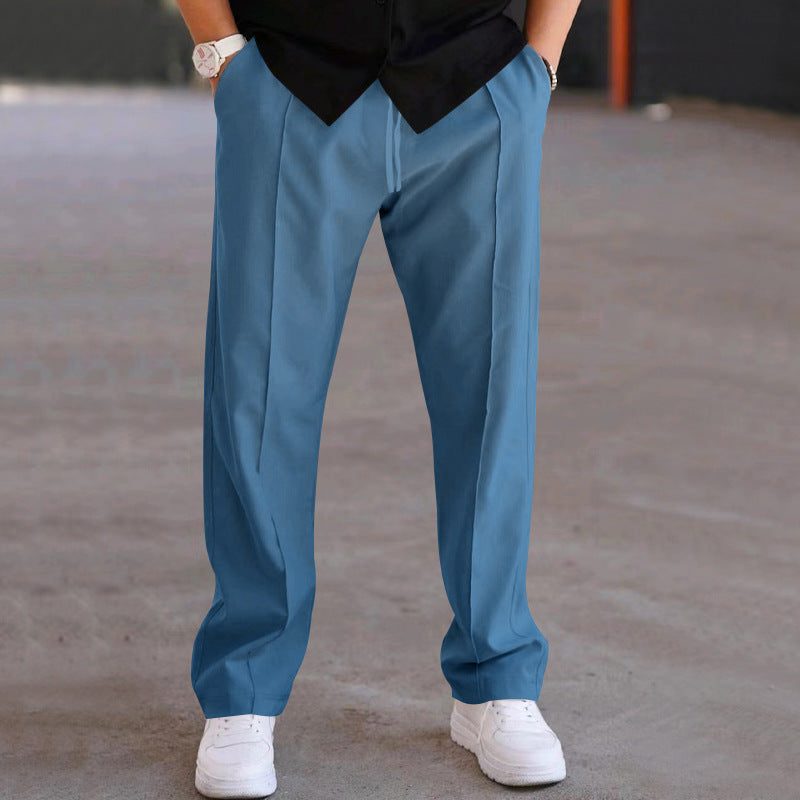 Pantalon Droit à Plis Classiques pour Homme - View 7