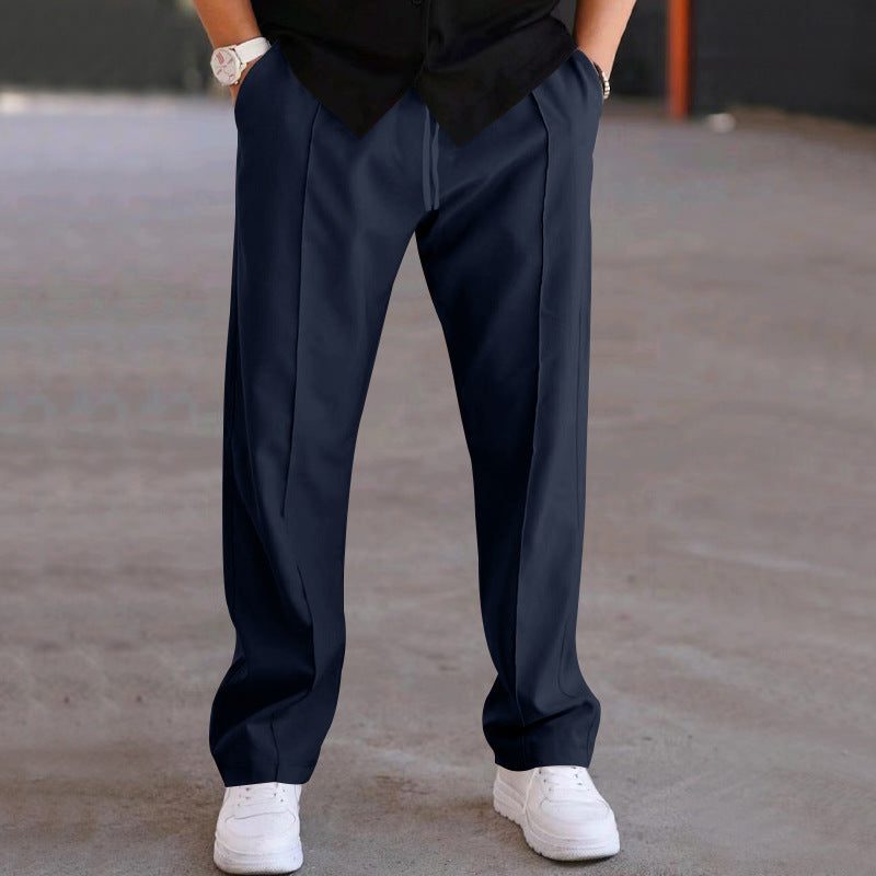 Pantalon Droit à Plis Classiques pour Homme - View 8