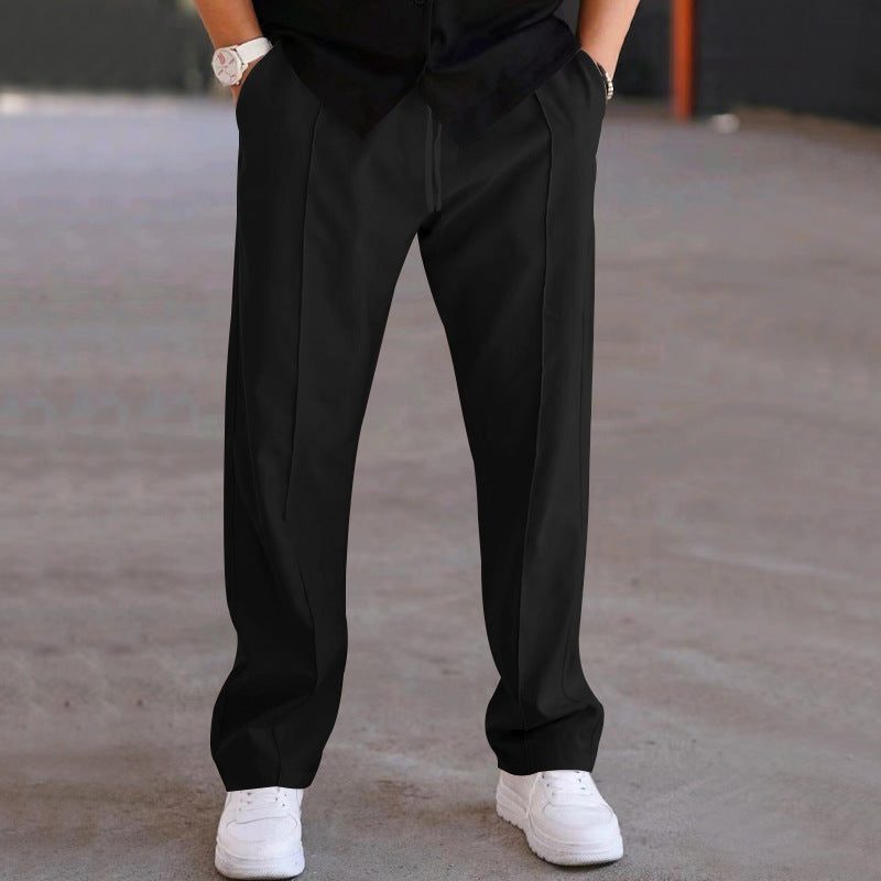 Pantalon Droit à Plis Classiques pour Homme - View 9