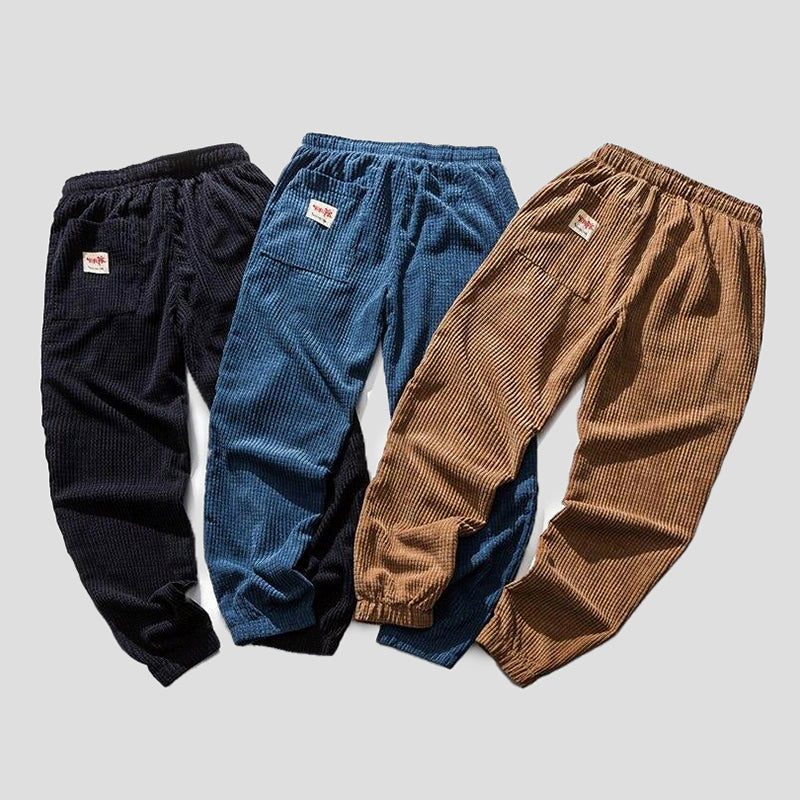 Pantalon en Velours Côtelé Ample pour Homme